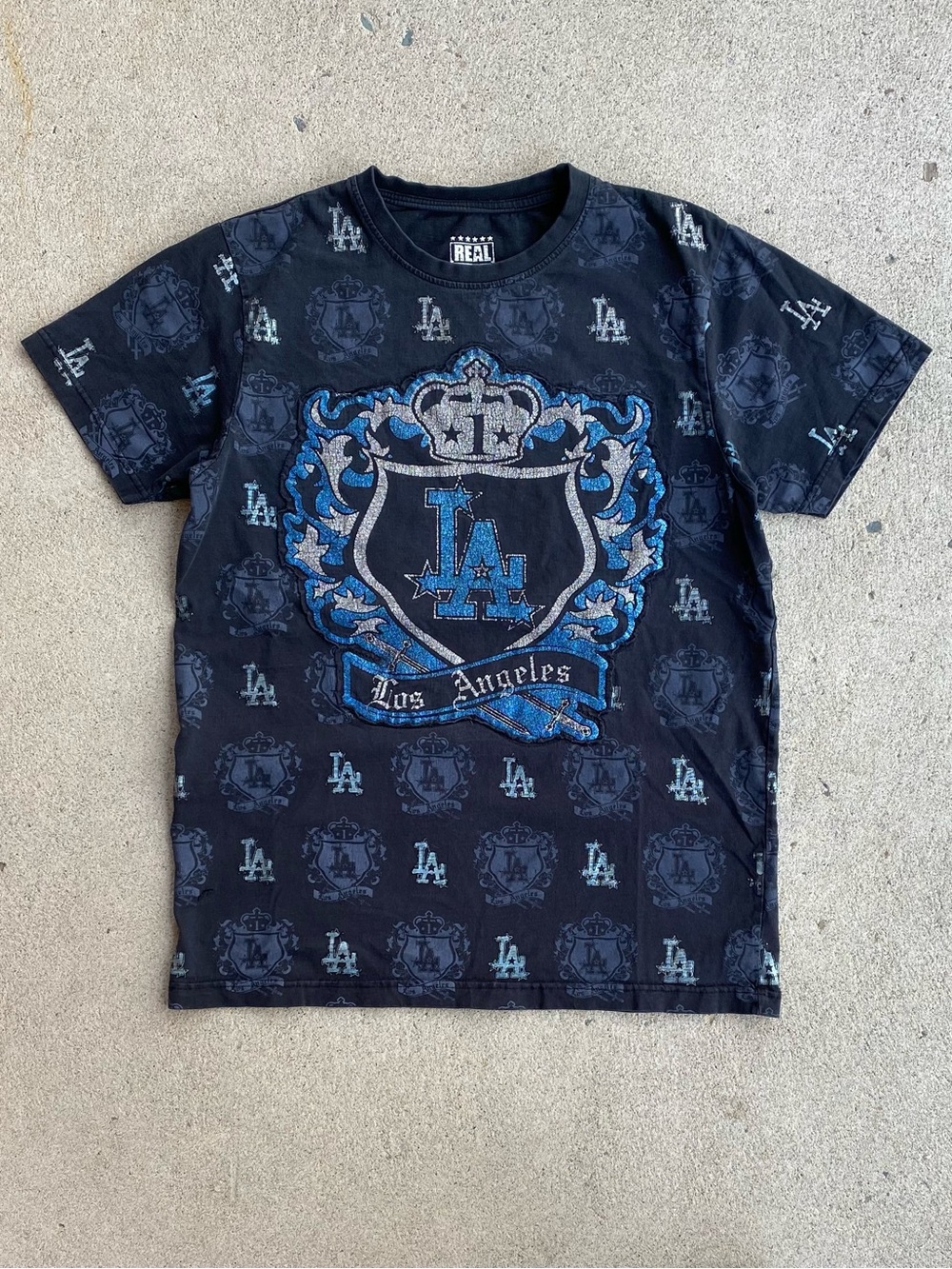 00s Y2k Real City LA AOP Tee